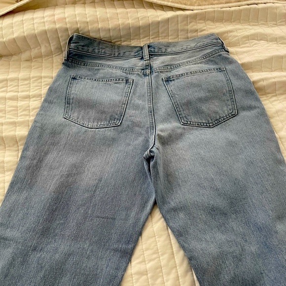 NWOT‎ Free People 5 Button High Waisted Distressed Straight Jean size 29 - Picture 4 of 5